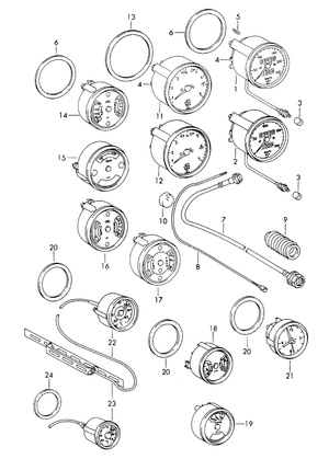 (New) 911/912 Instrument Seal 1965-69