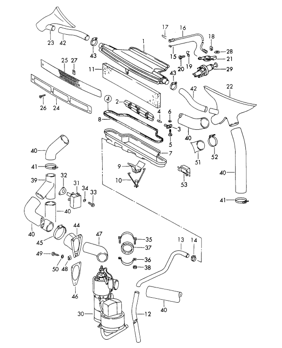(New) 911/912 Blower Fan Hose - 1965-69