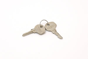 (New) 356 AT2/B/C Left Door Lock Cylinder with 2 Keys - 1957-65