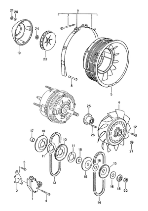 (New) 911 Turbo Engine Cooling Fan - 1993-98