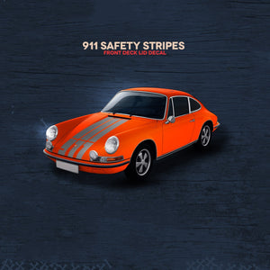 (New) '911' Single-Colored Front Hood Decal - 1974-89