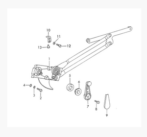 (New) 911/912 Left Side Window Regulator Lift - 1969-89