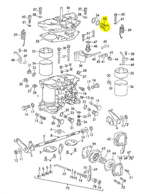 (New) 356/912 Banjo Bolt For Solex 40 PII-4 Carburetors - 1950-69