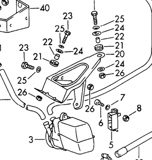 (Original) 911/912 Webasto Pump Bracket - 1965-76