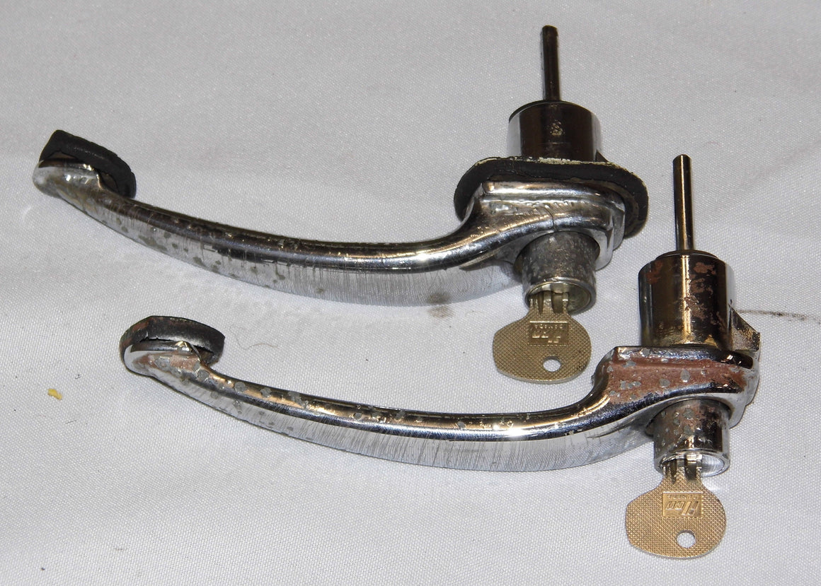 (Original) 356 Chrome Door Handles (Pair) - 1957-65