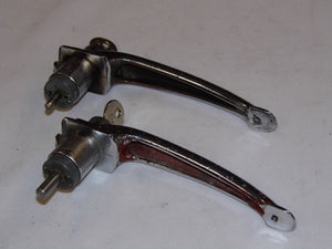 (Original) 356 Pre A / AT1 Square Edge Door Handle (Pair) - 1950-57