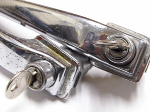 (Original) 356 Pre A / AT1 Square Edge Door Handle (Pair) - 1950-57