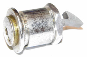 (Original) Chrome Glove Box Lock Cylinder, Concave - 60-65