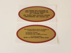 (New) Pair of Porsche Diesel Tractor Decals