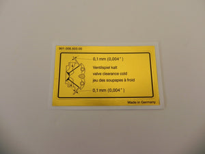 (New) 964 Engine Compartment Decal Set 1989-94