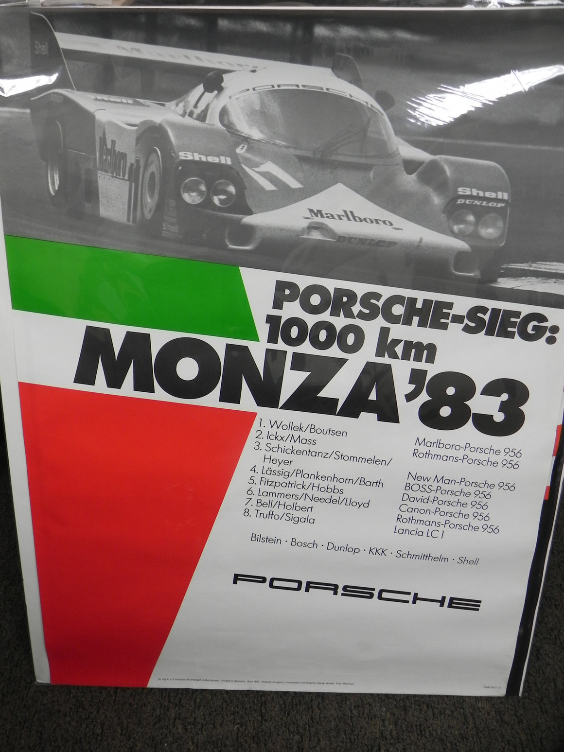 (Original) Porsche-Sieg 1000KM Monza '83 Poster