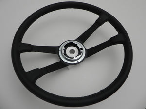 (New) 356/911/912 Leather 390mm VDM Steering Wheel - 1959-73