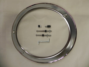 (New) 911/912 Chrome Headlight Trim Ring for Euro H4 Headlamp - 1965-86