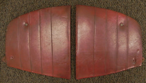 (Used) 356 Cabriolet Soft Top Interior Quarter Panel Pair with Red Vinyl Covers 1957-65