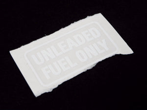 (New) 911 'Unleaded Fuel Only' Decal in White Lettering - 1978-89