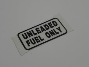 (New) 911 'Unleaded Fuel Only' Decal in Black Lettering - 1978-89