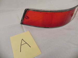 (Original) 911/912E/930 Bosch USA Rear Left Taillight Lens w/ Black Trim - 1973-89