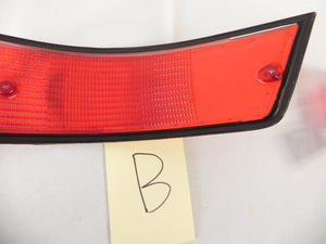 (Original) 911/912E/930 Bosch USA Rear Right Taillight Lens w/ Black Trim - 1973-89