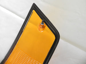 (Damaged) 911/912/930 Right Side Euro Amber/Red/Clear Tail Light Lens with Black Trim - 1973-89