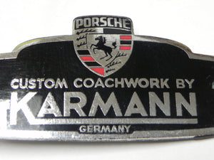 (Original) 356 Pre-A/A/B/C Ceramic Karmann Badge - 1950-65