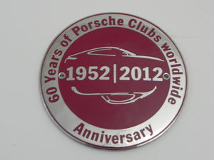 (New) 60 Years of Porsche Clubs Worldwide Grill Badge