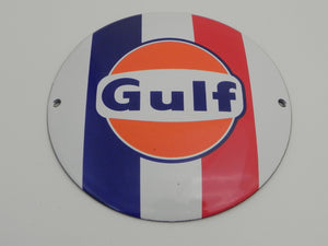 (New) Gulf French Stripe Rear Grill Badge