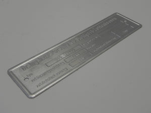 356 B Chassis ID Plate - 1960-63