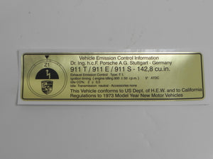 (New) 911 T / E / S Timing Decal - 1973