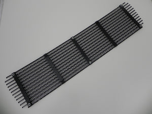 (New) 911 Silver 5 Bar Engine Lid Grille with Black Mesh - 1969-71