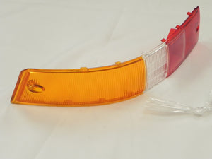 (New) 911/912 Left Side Euro Amber/Red/White Tail Light Lens - 1965-68