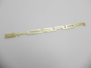 (New) 911/912 Gold One-Piece 'Porsche' Engine Lid Logo - 1965-66