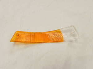 (New) 911/912 Euro Amber/Clear Front Left Turn Signal Lens - 1965-68