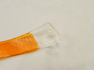 (New) 911/912 Euro Amber/Clear Front Left Turn Signal Lens - 1965-68