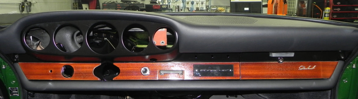 (New) Early 911 Lower Dash Wood Reconditioning Service - 1965-66