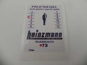 (New) Heinzmann Fire Bottle System Decal Set