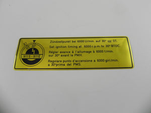 (NOS) 911 S or E Timing Decal - 1969-73