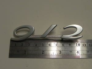 (New) Silver Engine Lid 912 Emblem - 1965-66