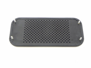 (New) 911/912 Black Leather German Dash Speaker Grille - 1969-75