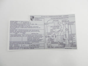 (New) 944 Emissions Decal - 1982