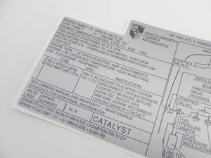 (New) 944 Emissions Decal - 1982