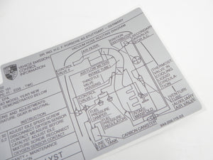 (New) 944 Emissions Decal - 1982