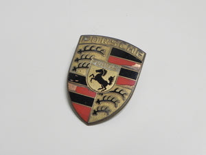 (Original) 911/912 Porsche Hood Crest with Orange Bars - 1965-74