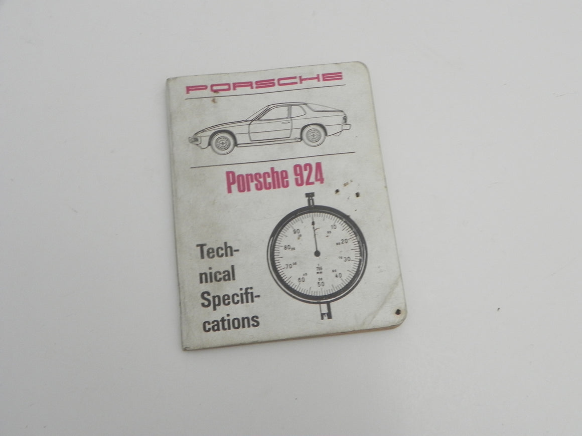 (Used) 924 Technical Specification Booklet - 1976-81