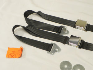 (New) 356 Front Lap Seat Belt Kit - 1950-65