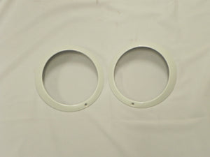 (Used) 911/912/930 Pair of White Sealed Beam Headlight Rims - 1968-86