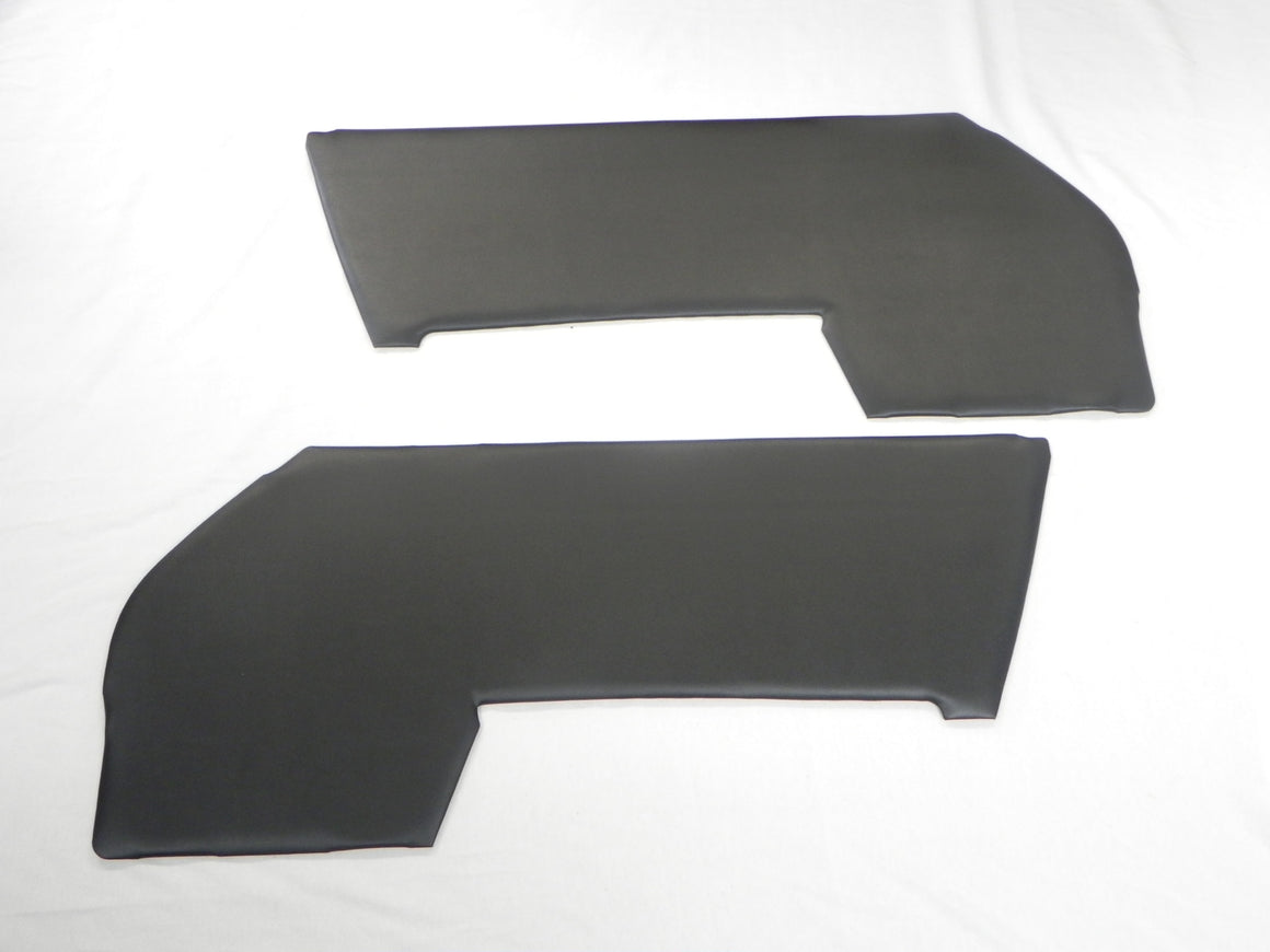 (New) 911 Black Vinyl Door Panels w/ Pocket Cut-outs - 1972-73