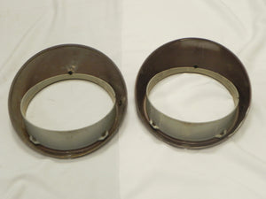 (Used) 911/912/930 Pair of Brown Sealed Beam Headlight Rims - 1968-86