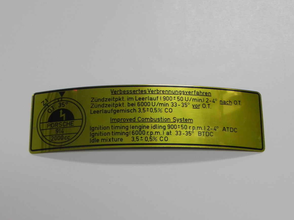 (NOS) 914 Emissions Decal 2.0