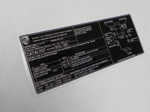 (New) 79 930 Turbo Engine Catalyst Decal