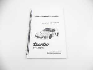 (Original) Porsche 935/79 Operating Instructions